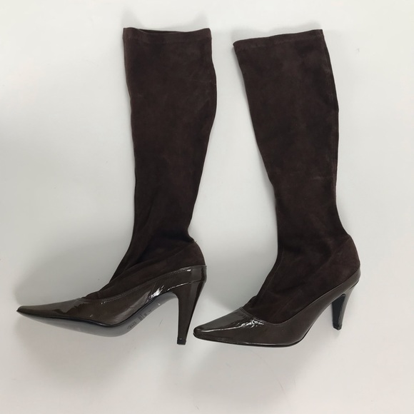 Accessoire Diffusion NWOT Patent & Suede Boots - Picture 3 of 7